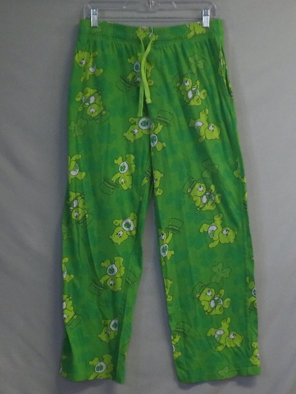Men's Vintage Good Luck Bear St. Patrick's Day Pajama Pants  A599